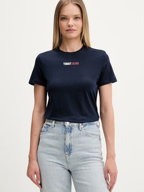Tommy Jeans T-shirt damski bawełniany - zdjęcie produktu nr 2