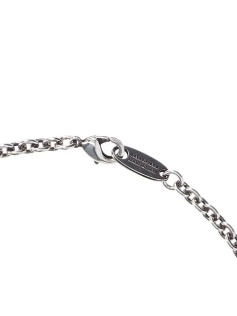 Balenciaga "VIP"-plaque necklace - Silver