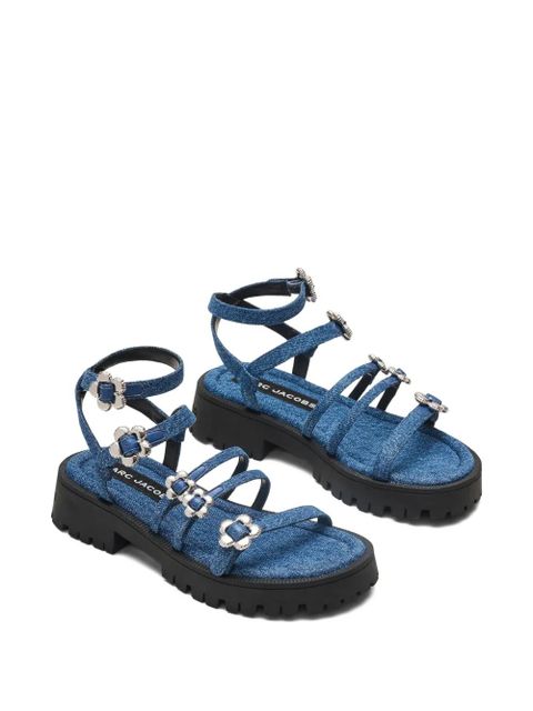 Marc Jacobs The Daisy denim sandals - Blue - zdjęcie produktu nr 2