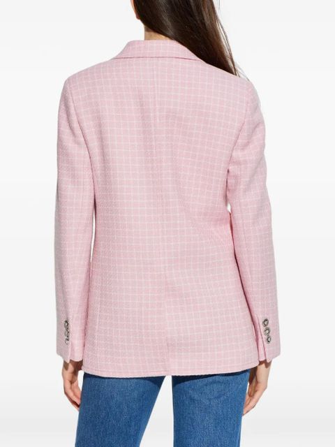 Versace check-patterned blazer - Pink