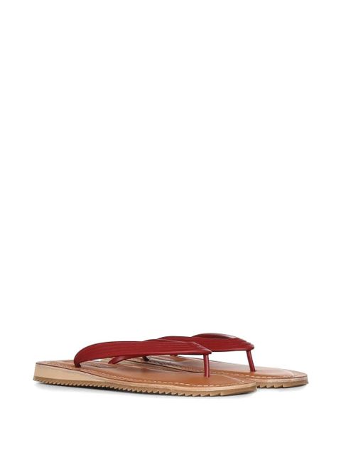 Miu Miu Pink ribbed sandals - Red - zdjęcie produktu nr 2
