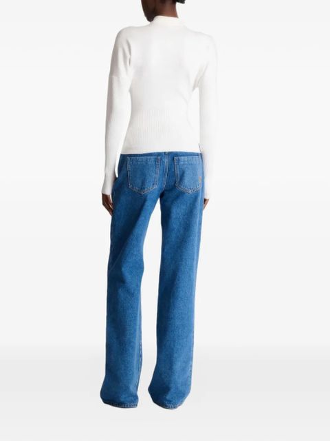 Balmain zip-up knitted cardigan - White - zdjęcie produktu nr 2