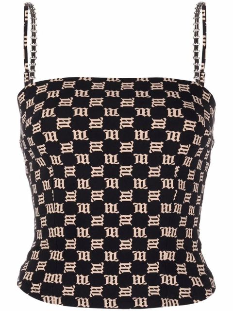 MISBHV monogram-print tank top - Black - zdjęcie produktu nr 1