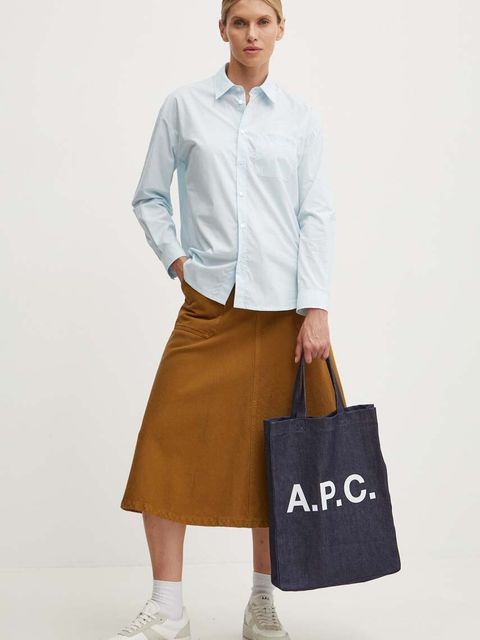 A.P.C. koszula bawełniana chemise boyfriend brodee - zdjęcie produktu nr 2