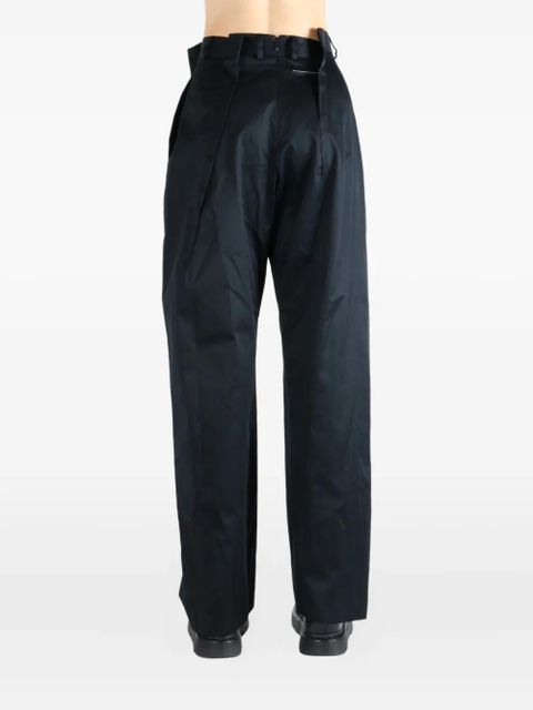 MM6 Maison Margiela pleated-front trousers - Black