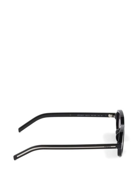 Prada Eyewear sunglasses with the iconic metal plaque - Black