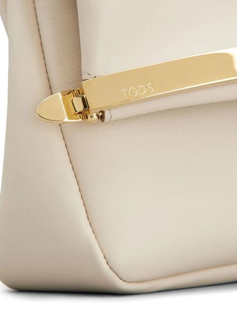 Tod's leather clutch bag - Neutrals