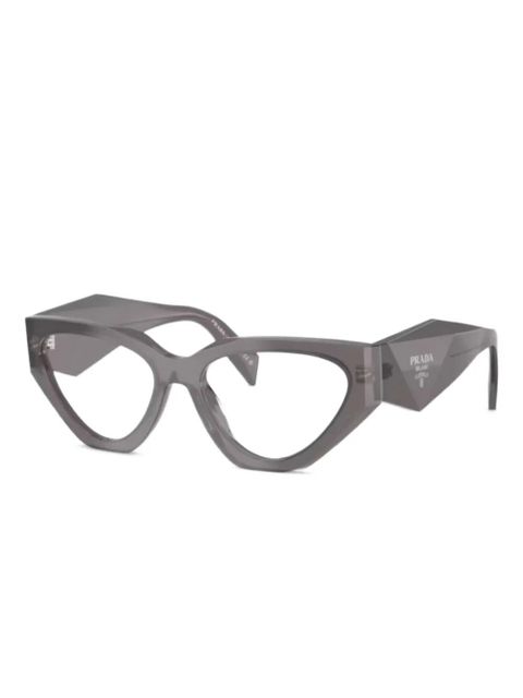 Prada Eyewear geometric-frame glasses - Grey - zdjęcie produktu nr 1