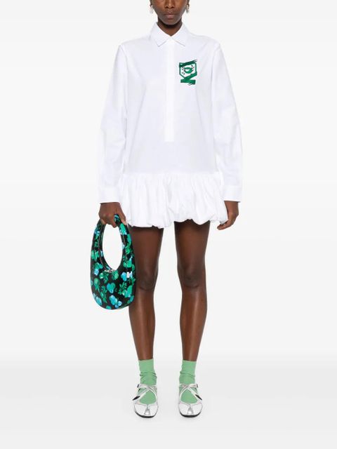 Coperni embroidered-logo dress - White - zdjęcie produktu nr 2