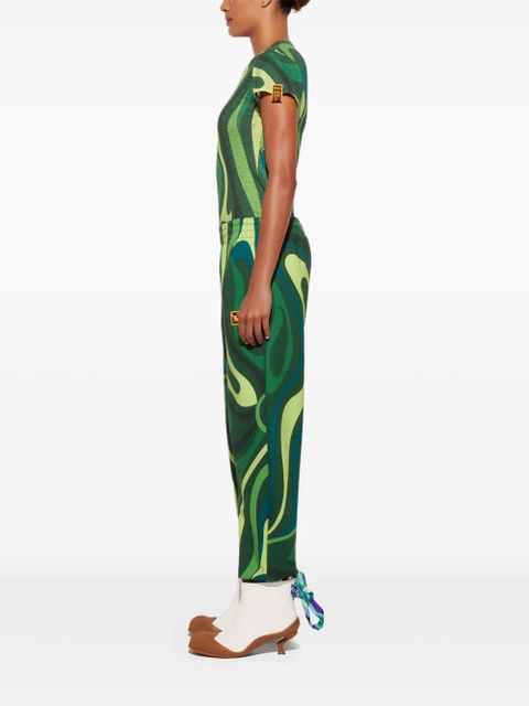 PUCCI abstract-print T-shirt - Green