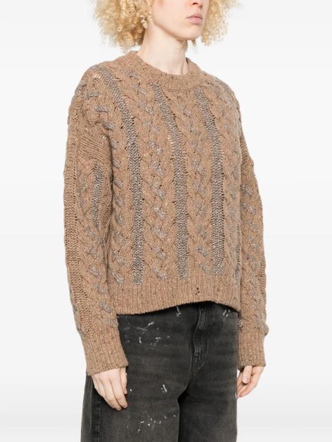 PINKO cable-knit sweater - Neutrals
