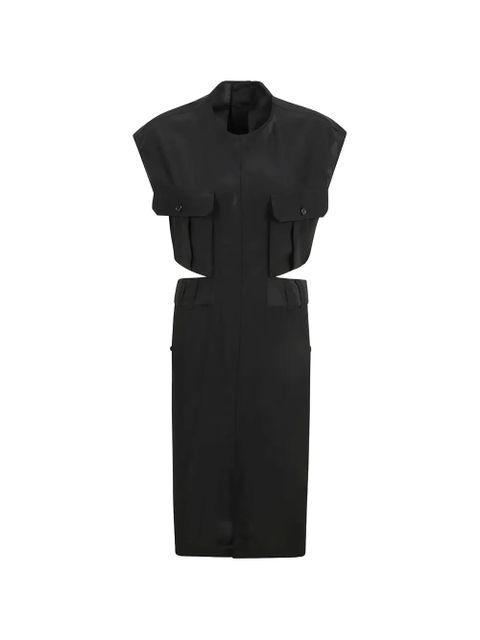 Saint Laurent front-pockets cut-out detail mini dress - Black - zdjęcie produktu nr 1