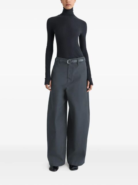 LEMAIRE ribbed high-neck top - Black - zdjęcie produktu nr 2