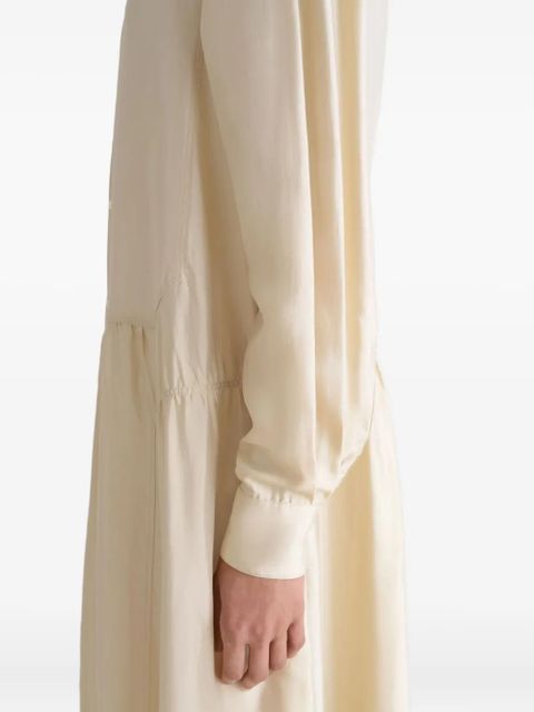 LEMAIRE gathered buttoned maxi dress - Neutrals - zdjęcie produktu nr 2