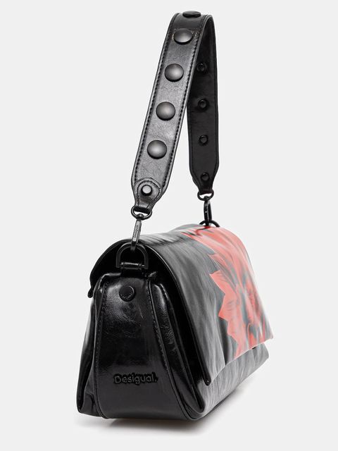 Desigual torebka FLOWERINA NARON MEDI kolor czarny 25WAXP90 - zdjęcie produktu nr 2