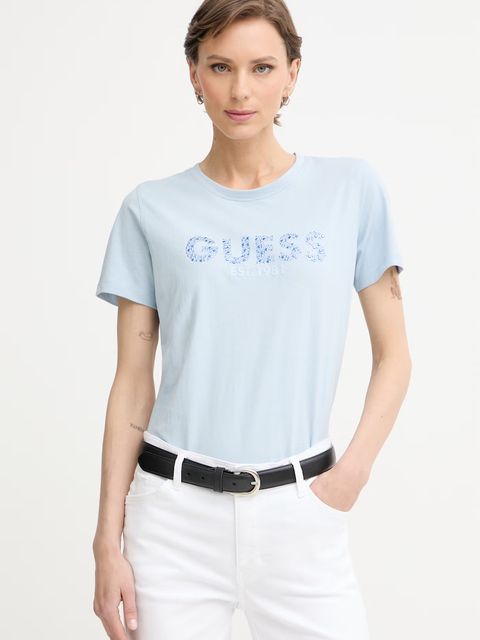 Guess T-shirt damski bawełniany - zdjęcie produktu nr 1