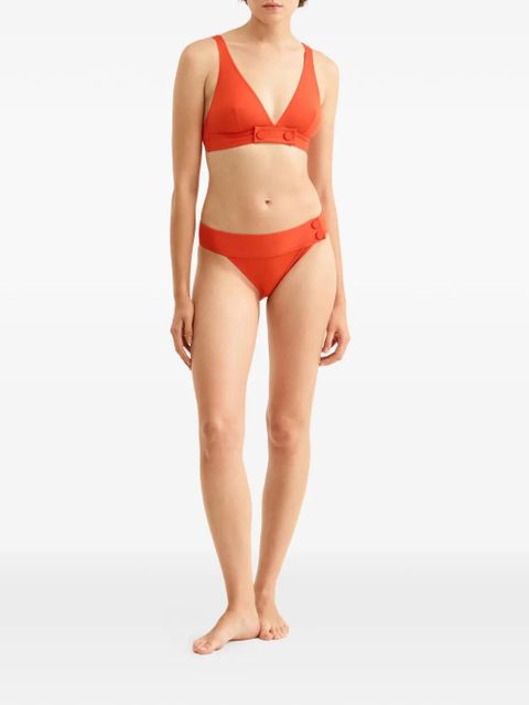 ERES V-neck bikini top - Orange