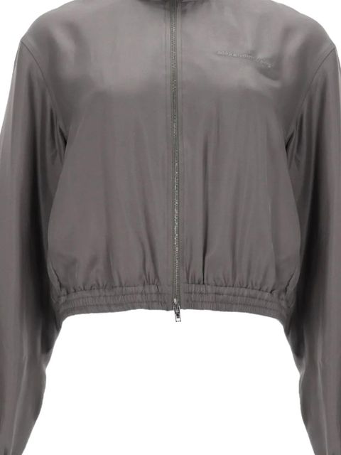 Alexander Wang zip silk jacket - Grey - zdjęcie produktu nr 2