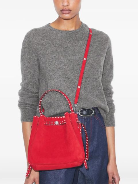 Tory Burch Romy pick stitch bucket bag - Red