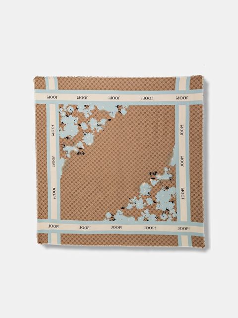 Joop! chusta damska kolor brązowy wzorzysta 30100557 - zdjęcie produktu nr 1