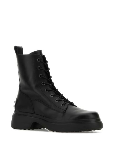 Tod's lace-up platform combat boots - Black - zdjęcie produktu nr 2