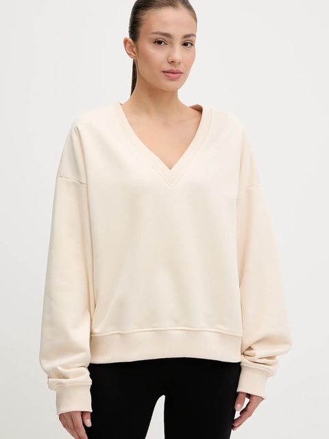 JOYINME bluza sportowa V-Essence damska kolor beżowy gładka V-Essence - zdjęcie produktu nr 1