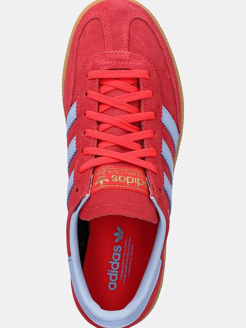 adidas Originals sneakersy zamszowe Handball Spezial damskie kolor czerwony JR3607