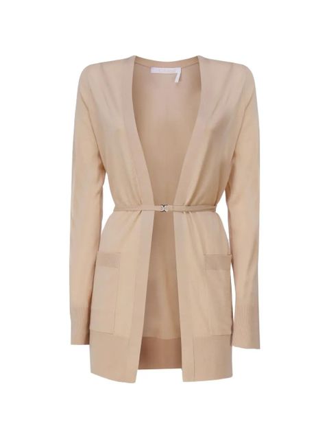 Chloé strap long-sleeved cardigan - Neutrals - zdjęcie produktu nr 1