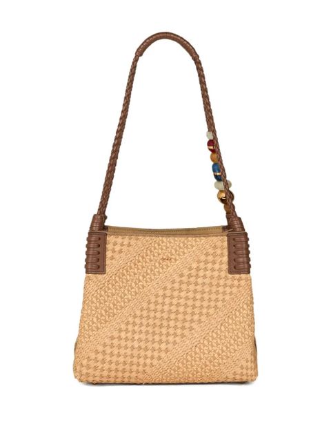 ETRO small Libra raffia tote bag - Neutrals