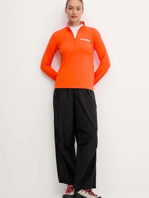 adidas TERREX longsleeve sportowy X-Country kolor pomarańczowy JD3943 - zdjęcie produktu nr 2