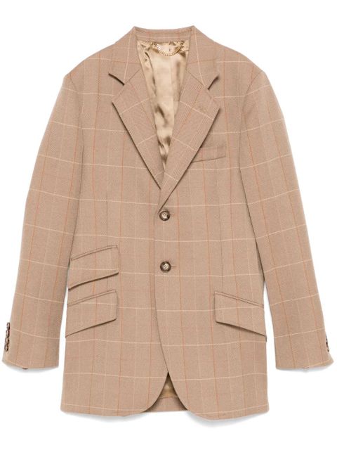 Victoria Beckham checked blazer - Neutrals - zdjęcie produktu nr 1