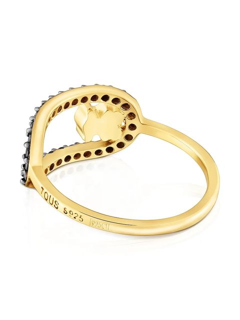 Tous pierścionek pozłacany