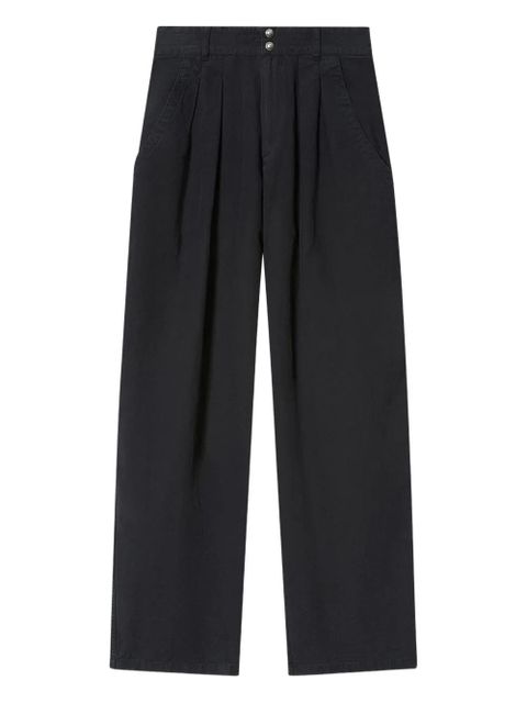 MARANT ÉTOILE Nadine pleated-detail trousers - Black - zdjęcie produktu nr 1