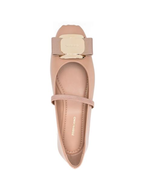 Ferragamo Vara square-toe ballet flats - Pink