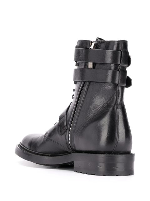 Saint Laurent Army 20 buckle boots - Black
