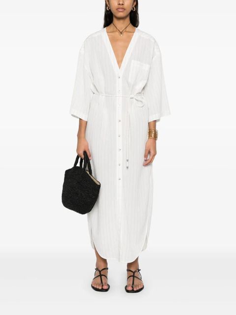 Nanushka striped shirt dress - White - zdjęcie produktu nr 2
