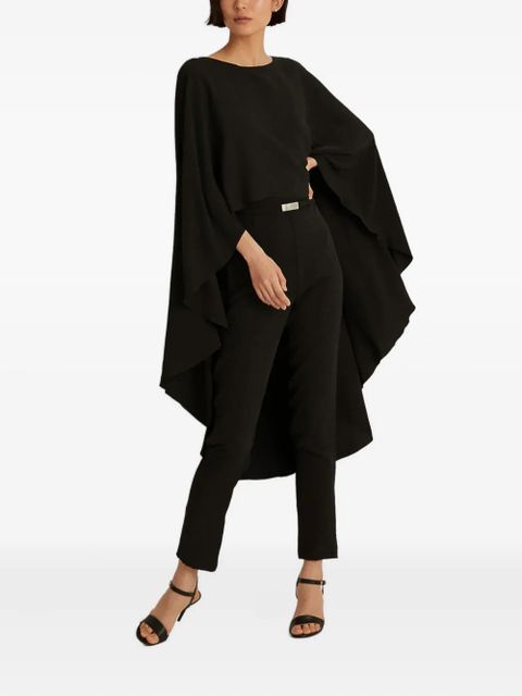 Lauren Ralph Lauren Georgette belted jumpsuit - Black - zdjęcie produktu nr 2