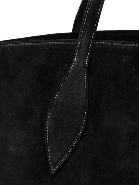 Liffner Mega Sprout suede tote bag - Black