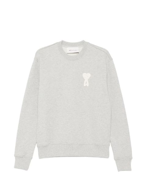 AMI Paris heart appliqued sweatshirt - Grey - zdjęcie produktu nr 1
