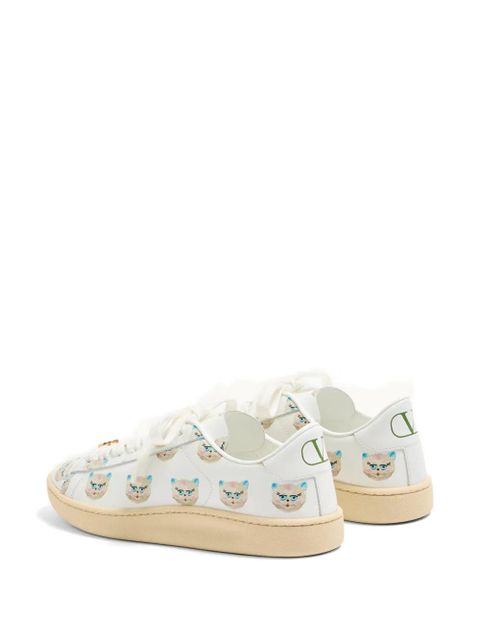 Valentino Garavani Royco Chat de la Maison-print sneakers - White