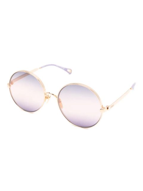 Chloé Eyewear round-frame sunglasses - Gold - zdjęcie produktu nr 2