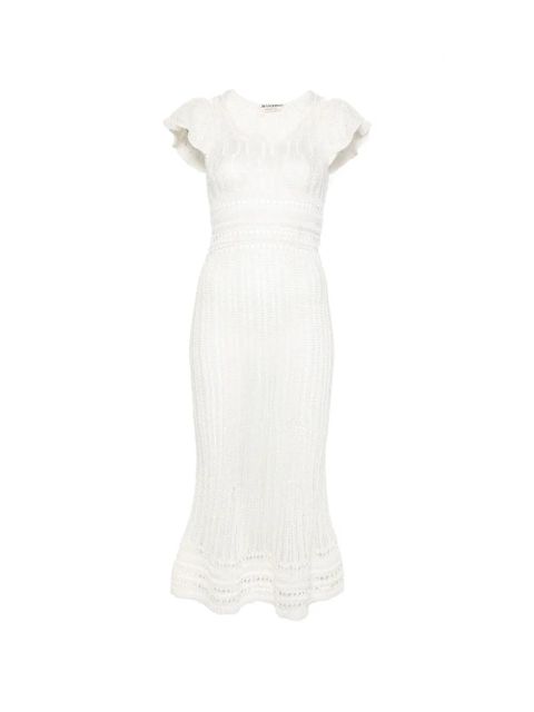 JW Anderson ruffled crochet dress - White - zdjęcie produktu nr 1