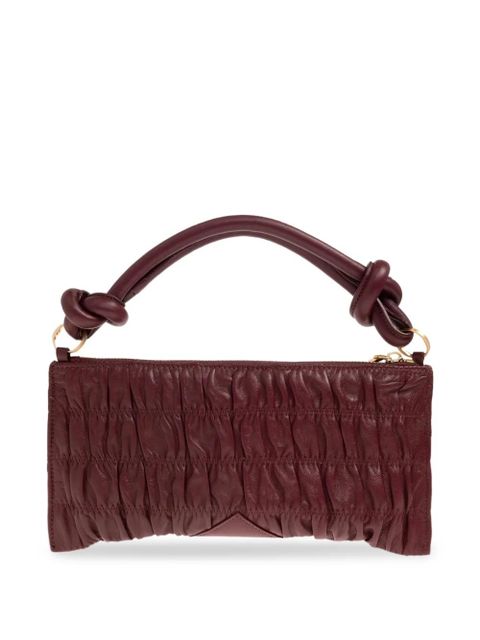 Cult Gaia Hera ruched-effect tote bag - Red - zdjęcie produktu nr 2