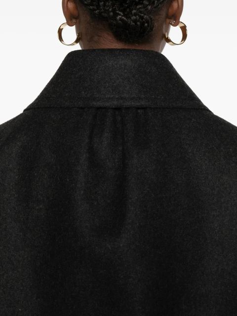 FENDI felted-finish coat - Black - zdjęcie produktu nr 2