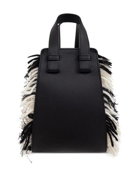 LOEWE x Albers Compact Hammock fringed leather tote bag - Black - zdjęcie produktu nr 2