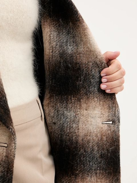 Joop! płaszcz z dodatkiem wełny kolor brązowy 30047890