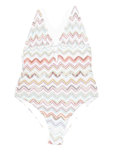 Missoni zig-zag swimsuit - White