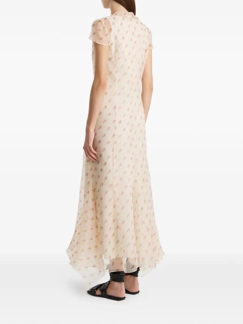 KHAITE V-neck dress - Neutrals