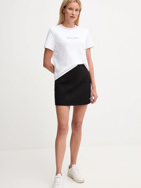 Calvin Klein Jeans t-shirt bawełniany damski kolor biały LV047D213G