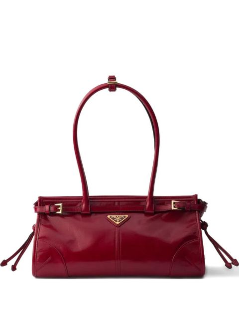 Prada medium Bonnie leather tote bag - Red - zdjęcie produktu nr 1